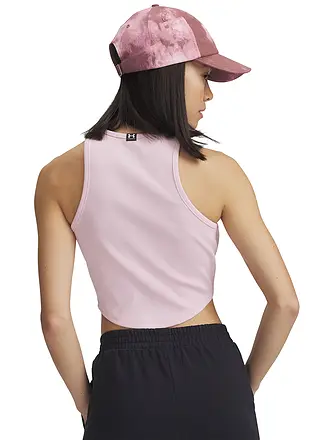 UNDER ARMOUR | Débardeur court côtelé UA Rival pour femme | rosa